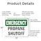 Signmission Propane Shutoff, 14 in W x Rectangle, Aluminum OS-2PACK-EM-A-1014-L-10413 - alternate 4